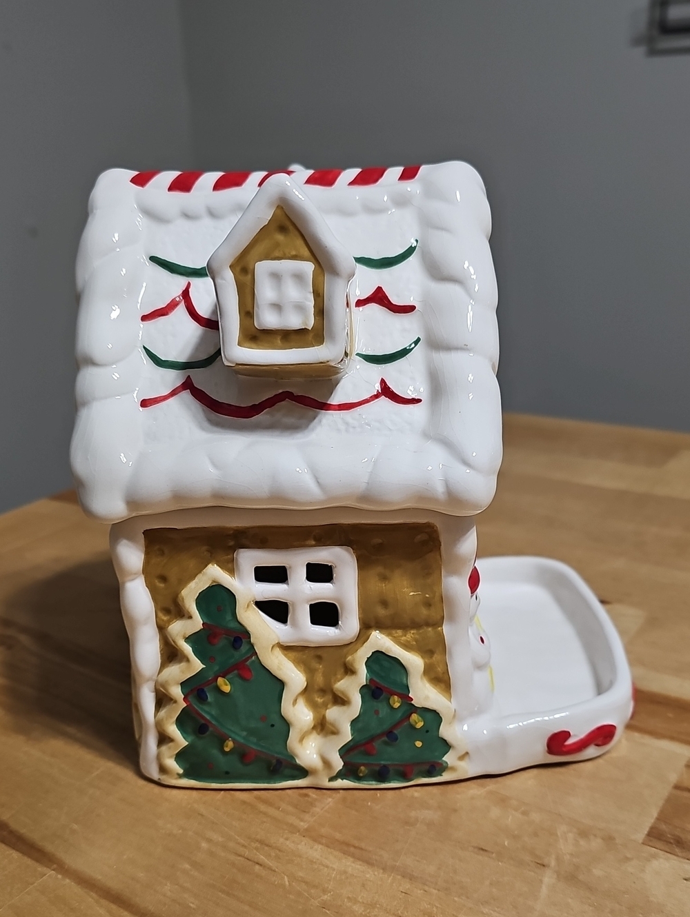 ​Vintage Lefton 2004 Gingerbread House People Treater Candy Dish Boxed #18154 - Picture 4 of 7